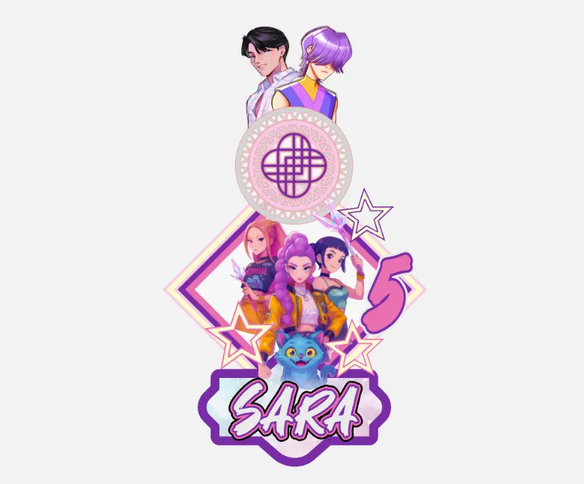 Diseño sin título (2) Topper Kpop Studio3 Silhouette