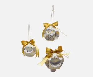 3D - Bola Navidad Dorada